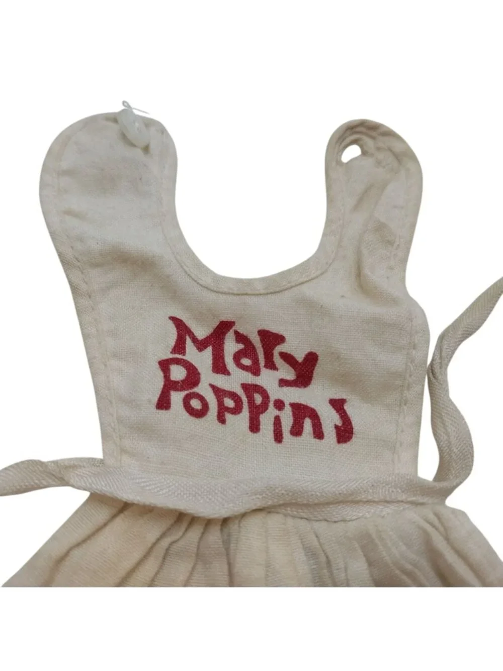 Vintage Mary Poppins Doll Apron with Ties for 11